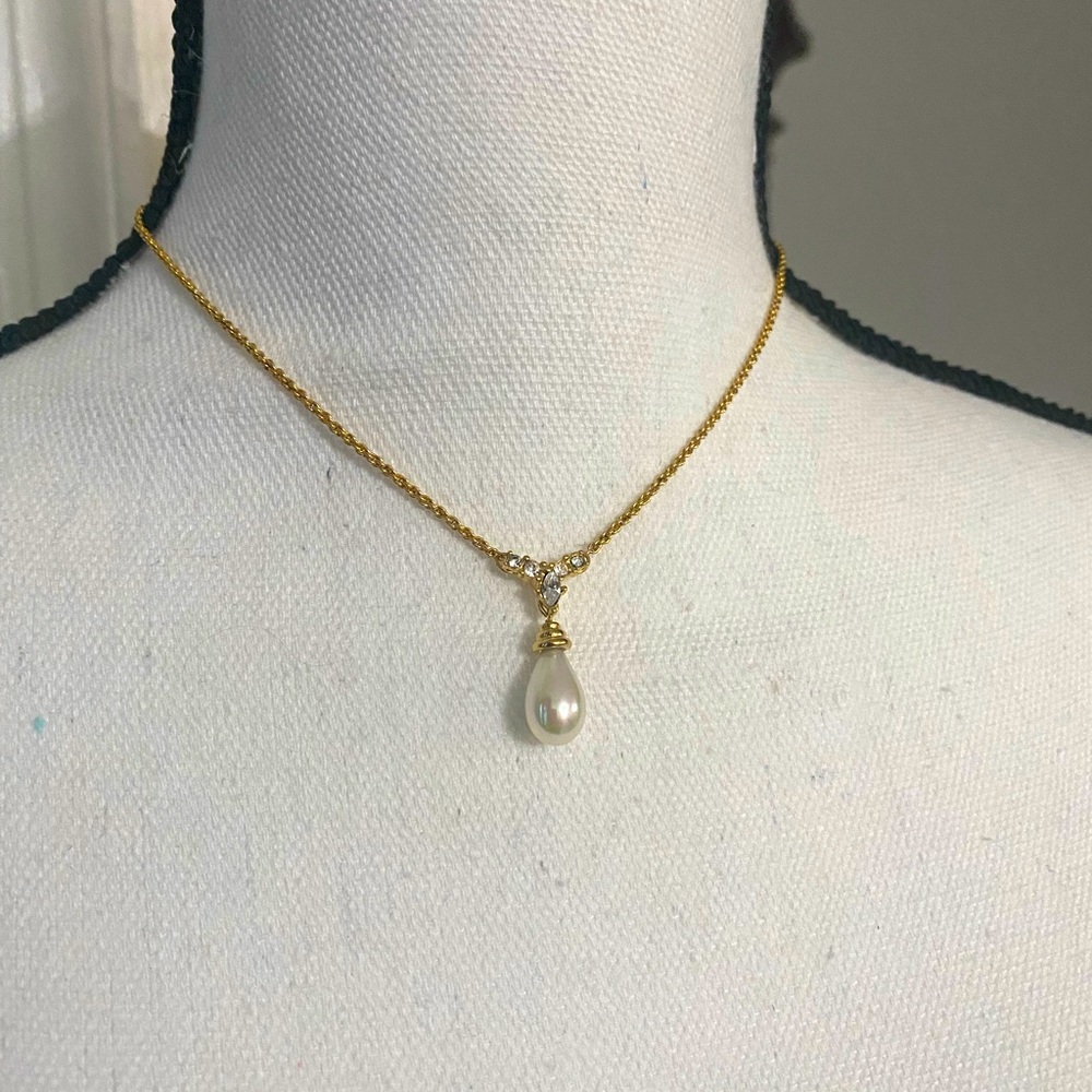 Christian Dior gold plated necklace